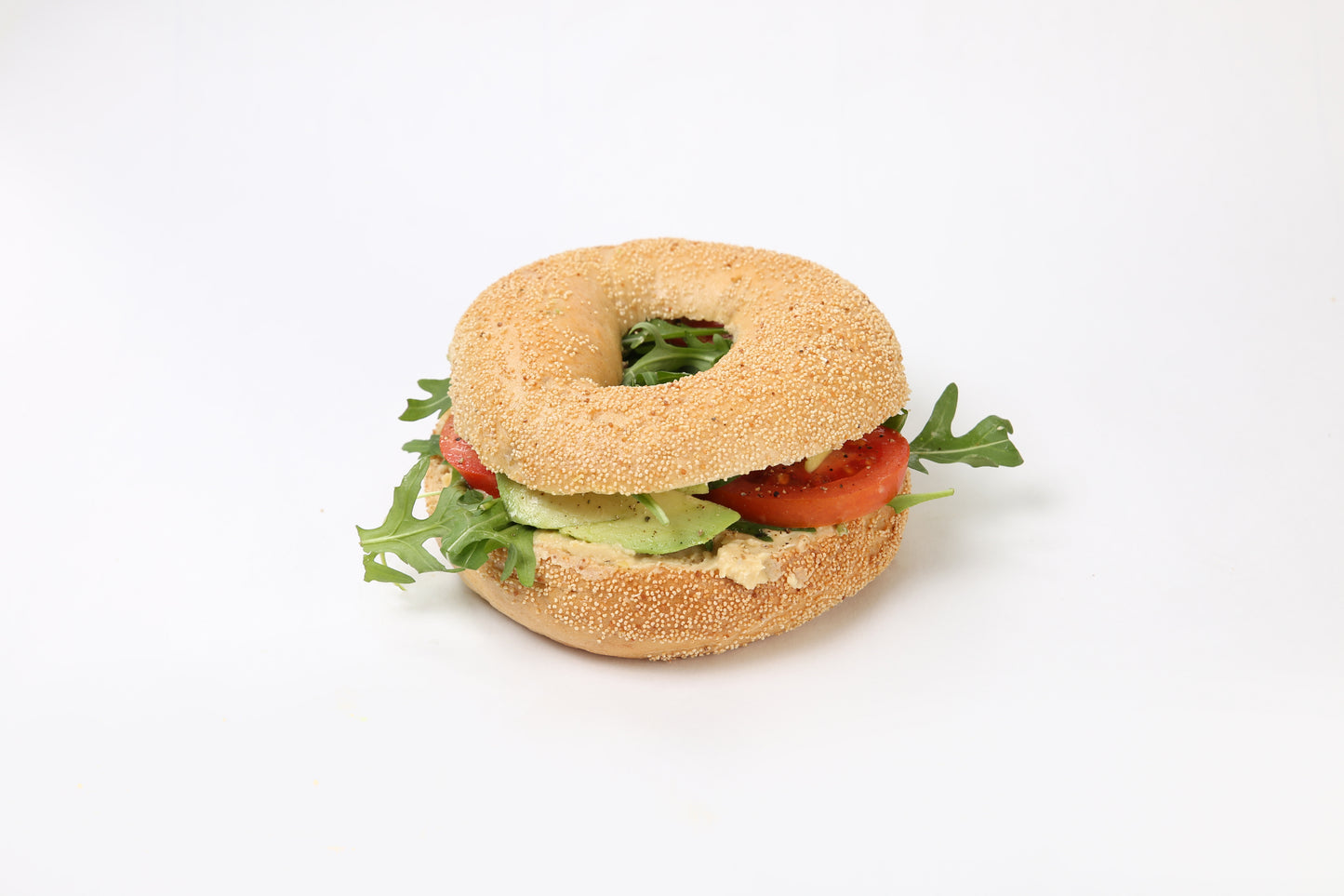 Deluxe-Hummus-Avocado-Bagel ( XL/ Vegan )